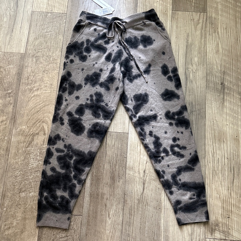 Women's 100% Cashmere Tie-Dye Joggers